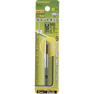 ミツトモ ミツトモ 22269 六角軸ポイントタップ M6×1.0mm 母材:HSS