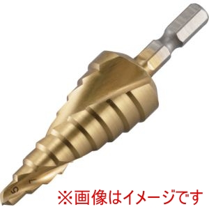 イチネンアクセス RELIEF イチネンアクセス 27565 六角軸 スパイラルステップドリル φ5-21mm 9段