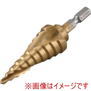 イチネンアクセス RELIEF イチネンアクセス 27566 六角軸 スパイラルステップドリル φ4-22mm 10段