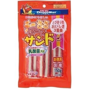 ドギーマンハヤシ DoggyMan ドギーマン チーささビーフサンド 乳酸菌入り 150g(約28本)