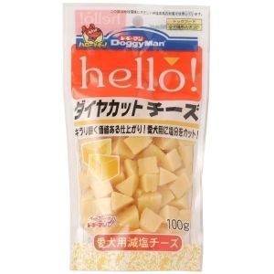 ドギーマンハヤシ DoggyMan ドギーマン ハロー ダイヤカットチーズ 100g hello!