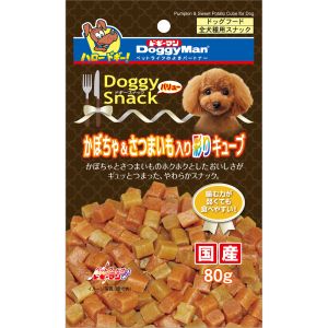 ドギーマンハヤシ DoggyMan ドギーマン ドギースナックバリュー かぼちゃ&さつまいも入り彩りキューブ 80g