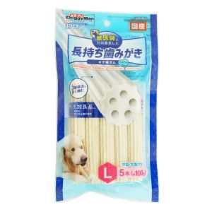 ドギーマンハヤシ DoggyMan ドギーマン ホワイデント 長持ち歯みがき ギザ棒ガム L5本