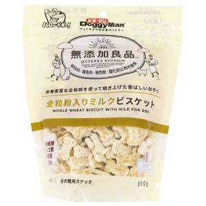 ドギーマンハヤシ DoggyMan ドギーマン 無添加良品 全粒粉入りミルクビスケット 300g