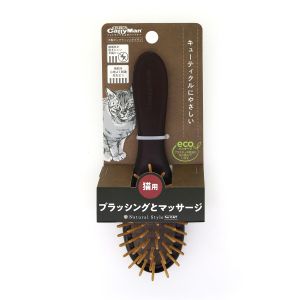 ドギーマンハヤシ DoggyMan ドギーマン Natural Style forCat 木製ピンブラッシングブラシ 3168700