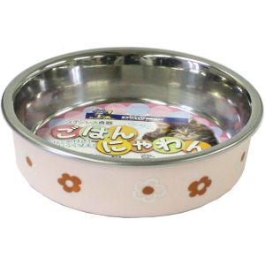 ドギーマンハヤシ DoggyMan ドギーマン ステンレス食器ごはんにゃわん 猫用 ピンク