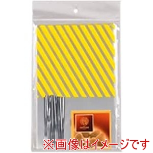 パール金属 パール金属 D-6251 ラフィネ お菓子袋ストライプ 15枚入