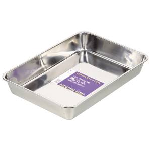 パール金属 パール金属 18-8 ステンレス製 角バット 8枚取 405×290mm H-7501