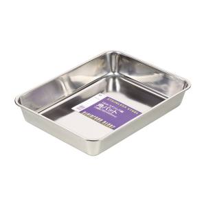 パール金属 パール金属 18-8 ステンレス製 角バット 10枚取 350×265mm H-7502