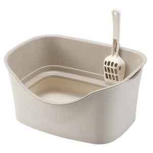 ボンビアルコン ボンビアルコン ラクラク猫トイレ ダブルブロック アイボリー