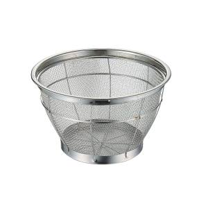 本間冬治工業 本間冬治工業 弁慶 18-8 深型ザル 荒目 35cm