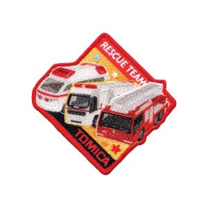 パイオニア パイオニア トミカワッペン トヨタ ハイメディック救急車 スーパーアンビュランス 日野 はしご付消防車 TOM650-TOM03