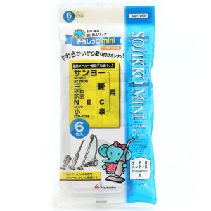 アイム アイム そうじっこ mini たて型 小型用 取り替えパック サンヨー 三菱 NEC 小泉用 6枚入 MC-T065mini
