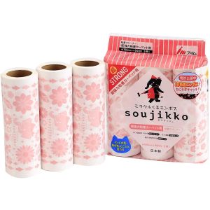 アイム アイム ミラクルくるエンボス そうじっこ カーペット用 超ストロング 60周巻 3本 KU-MT0360