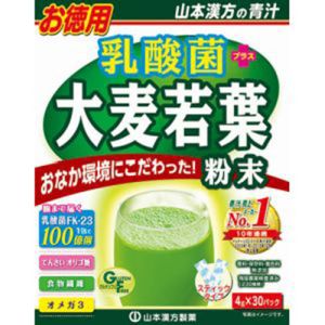山本漢方製薬 山本漢方製薬 お徳用 乳酸菌 大麦若葉 ステックタイプ 4g×30