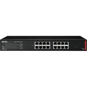 バッファロー バッファロー BS-GSL2016P 法人向け Giga対応 PoE Layer2 スマートLiteスイッチ 16ポート