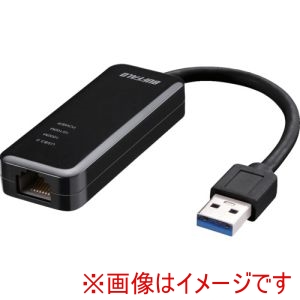 バッファロー BUFFALO バッファロー LUA5-U3-AGTE-BK Giga対応 Type-A USB3.2 Gen1 用LANアダプター ブラック