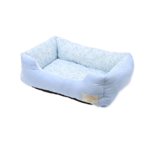 ペットプロジャパン PetPro ペットプロジャパン Homey ひんやり冷感プチ フルールスクエアベッド S スモーキーブルー