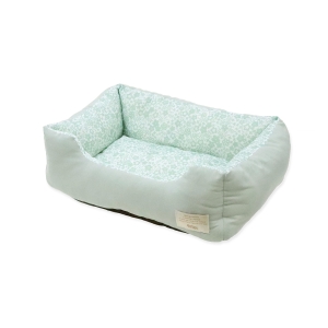 ペットプロジャパン PetPro ペットプロジャパン Homey ひんやり冷感プチ フルールスクエアベッド S スモーキーグリーン