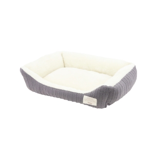 ペットプロジャパン PetPro ペットプロ Homey ニットリバーシブルスクエアベッド S グレー