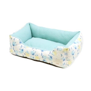 ペットプロジャパン PetPro ペットプロジャパン Homey レトロフルーツスクエアベッド S スモーキーブルー