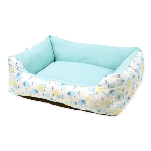 ペットプロジャパン PetPro ペットプロジャパン Homey レトロフルーツスクエアベッド M スモーキーブルー
