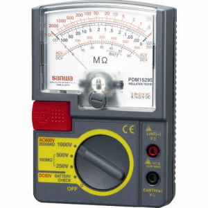 三和電気計器 サンワ SANWA サンワ PDM1529S アナログ絶縁抵抗計 1000V / 500V / 250V 三和電気計器 SANWA