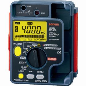 三和電気計器 サンワ SANWA サンワ MG500 デジタル絶縁抵抗計 500V 250V 125V 三和電気計器 SANWA