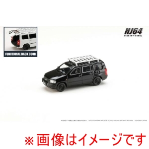 ホビージャパン ホビージャパン HJ642062BK HJ64 1/64 Toyota プロボックス カスタムバージョン / ルーフキャリア付きブラックマイカ