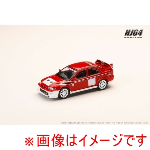 ホビージャパン ホビージャパン HJ643033RC HJ64 1/64 三菱 LANCER RS EVOLUTION 6 CP9A 2000 RALLIART ホワイト/レッド