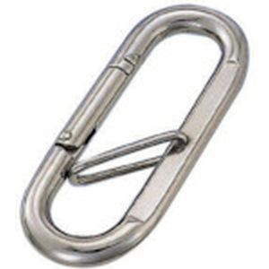 水本機械製作所 水本機械製作所 PK-5 ステンレス プチカラビナ ハズレ止め付 線径5mm長さ57mm