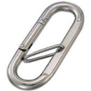 水本機械製作所 水本機械製作所 PK-8 リングキャッチ ステンレス プチカラビナ ハズレ止め付 線径8mm 長さ74mm