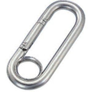 水本機械製作所 水本機械製作所 PL-6 リングキャッチ ステンレス プチカラビナ リング付 線径6mm 長さ65mm