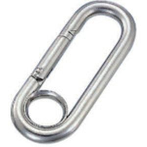 水本機械製作所 水本機械製作所 PL-8 リングキャッチ ステンレス プチカラビナ リング付 線径8mm 長さ74mm