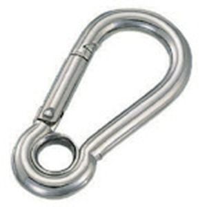 水本機械製作所 水本機械製作所 B-090 ステンレス スナップフックA型 リング付 線径6mm 長さ61mm