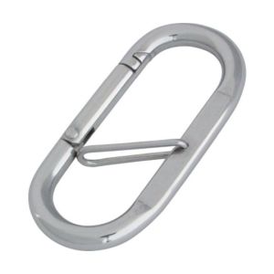 水本機械製作所 水本機械製作所 B-156 ステンレス プチカラビナ ハズレ止め付 線径5mm 長さ57mm