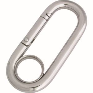 水本機械製作所 水本機械製作所 B-163 ステンレス プチカラビナ リング付 線径10mm 長さ90mm