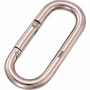 水本機械製作所 水本機械製作所 B-2650 ステンレス プチカラビナ スタンダード型 SUS316 線径6mm長さ66mm 1個入