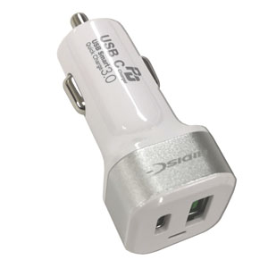 ハイディスク HI DISC ハイディスク 車載用DC充電器 HDPDCU2PWH 急速充電PD QC3.0対応 最大合計45W出力
