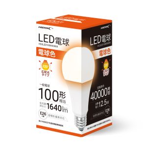 ハイディスク HI DISC ハイディスク HD2LED100W3000K LED電球 E26口金 100形相当 1640lm 電球色