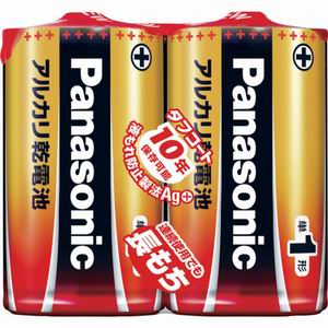 パナソニック(Panasonic) アルカリ乾電池単１形２本パック LR20XJ/2SE