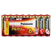パナソニック Panasonic パナソニック アルカリ乾電池 単3形 8本パックLR6XJ/8SW