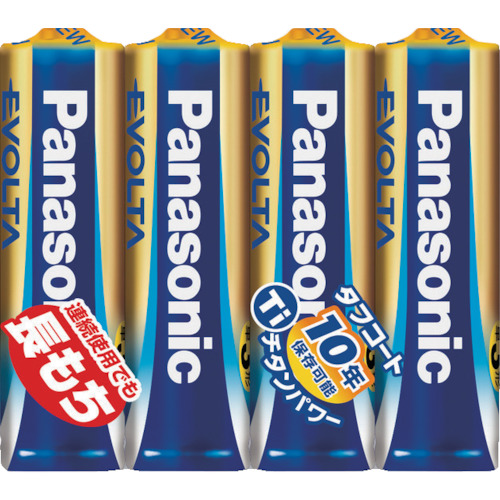 パナソニック Panasonic アルカリ乾電池 エボルタ(EVOLTA) 単3形 4本パック LR6EJ/4SE