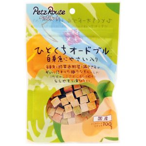 ペッツルート PetzRoute ペッツルート ひとくちオードブル 白身魚にやさい入り 100g 犬 おやつ