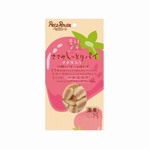 ペッツルート PetzRoute ペッツルート 素材メモ ささみしっとりパイ イチゴ入り 70g