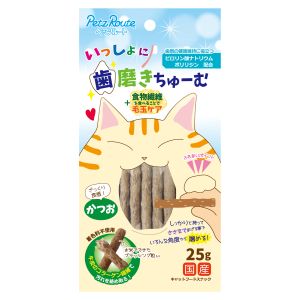 ペッツルート PetzRoute ペッツルート いっしょに歯磨きちゅーむ かつお 25g