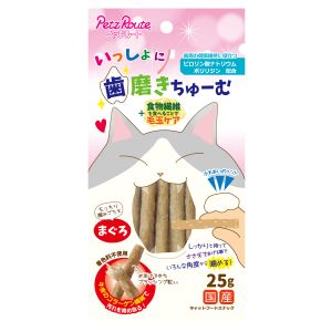 ペッツルート PetzRoute ペッツルート いっしょに歯磨きちゅーむ まぐろ 25g