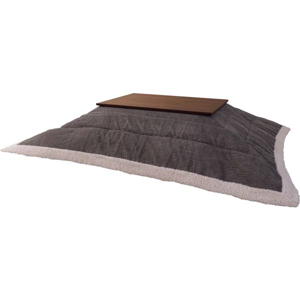  東谷 東谷 KK-142GY 薄掛コタツ布団 長方形 グレー メーカー直送 代引不可 北海道沖縄離島不可