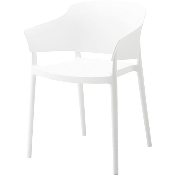  東谷 東谷 CL-485WH アームチェア ホワイト メーカー直送 代引不可 北海道沖縄離島不可