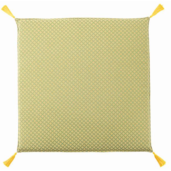  東谷 東谷 BC-114FYE 座布団 グリーン メーカー直送 代引不可 北海道沖縄離島不可